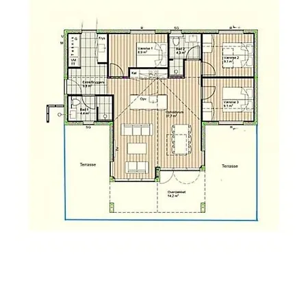 펜션 Modern House In Second Row At Rude *